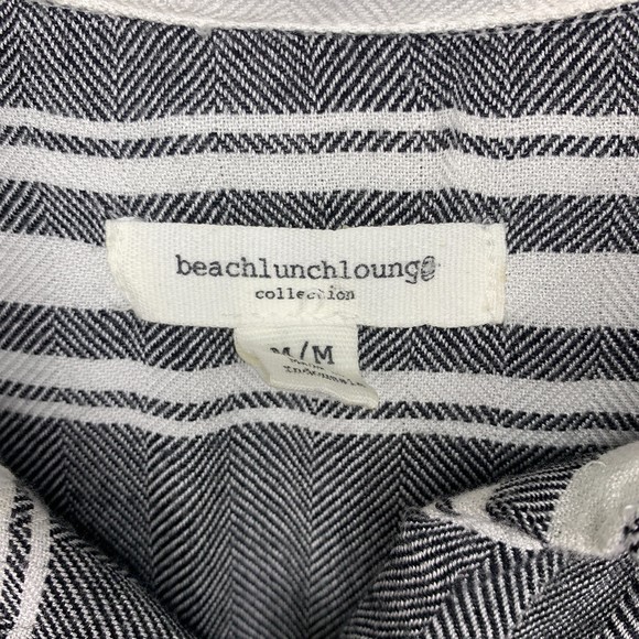 beachlunchlounge collection short sleeve button down shirt size medium - Picture 3 of 6